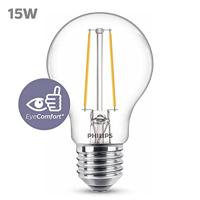Philips LED GLS E27 1,5-15W 2700K filament helder blister - 5102491 - thumbnail