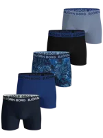 Bjorn Borg 5-Pack jongens boxershorts - Cotton stretch - Zwarte katoenen jongens onderbroeken - thumbnail