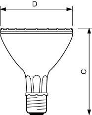 Signify 24190400 Halogeen metaaldamp 120 mm E27 73.2 W Energielabel: G (A - G) Warmwit 1 stuk(s)