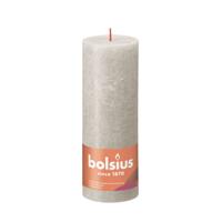 Bolsius kaars rustiek 19x7 cm sandy grijs - thumbnail