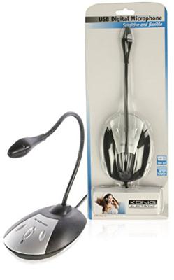 Desktop microfoon met USB aansluiting Desktop microfoon met USB aansluiting