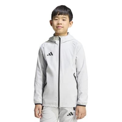 adidas Tiro Travel Windbreaker Kids Grijs Zwart