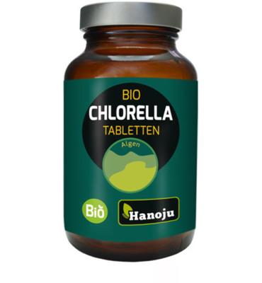 Hanoju Bio chlorella tabletten flacon glas 800 Tabletten