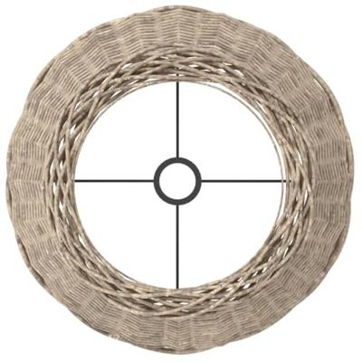 VidaXL Lampenkap ø45x28 cm wicker bruin VidaXL Lampenkap ø45x28 cm wicker bruin