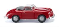WIKING miniatuurauto Porsche 356 Cabrio 1:87 rood - thumbnail