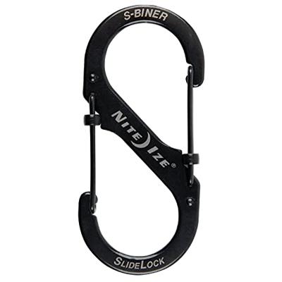 Nite ize S-Biner #4 Slidelock Stainless Zwart