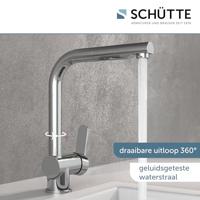 Keukenmengkraan Schutte London Hoge Draaibare en Uittrekbare Uitloop Chroom Schütte - thumbnail