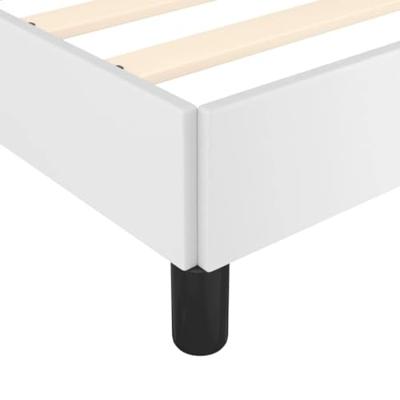 Bedframe kunstleer wit 120x200 cm