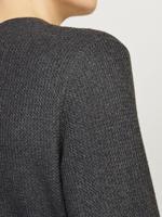 Jack - Jones Jjecooper Knit Crew Neck Noos Trui Dark Grey Melange - thumbnail