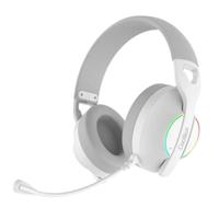 CoolBox WB01 Gaming-hoofdtelefoon, draadloos, met afneembare microfoon voor PS5, PS4, Switch, PC, 2,4 GHz, met USB-adapter en Bluetooth 5.4, 20 uur looptijd, USB-C-lading in 2 uur, wit - thumbnail
