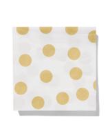 HEMA Servetten 33x33 Gouden Stip 20 Stuks bij Jumbo - thumbnail