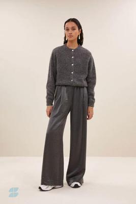 By-Bar cleo natural cardigan | dark grey melee