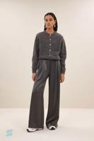 By-Bar cleo natural cardigan | dark grey melee - thumbnail