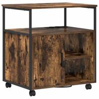 Kantoor kast Gerookt eiken 60 x 46 x 67 cm Bewerkt hout - thumbnail