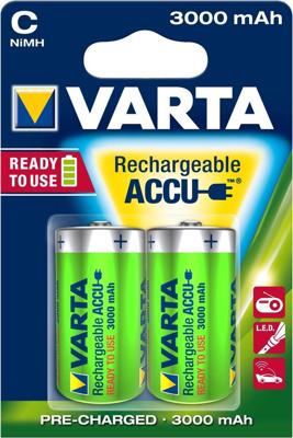 Varta Oplaadbare Baby C / HR14 3000mah batterijen - blister van 2 stuks