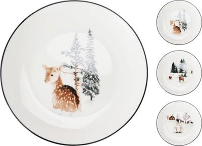 Bord porselein 19 cm 3ass xmas Nampook - Nampook