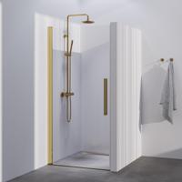 BRAUER Season nisdeur model A met draaideur helder glas 60x200 omkeerbaar incl. glascoating Season-Goud - thumbnail