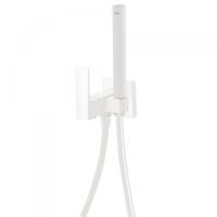 Inbouw Bidetmengkraan Tres Cuadro Exclusive met Doucheslang en Hendel Mat Wit Tres - thumbnail