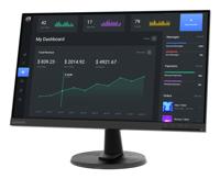 Lenovo D24-40 Monitor, 23,8 inch FHD-scherm, kantelstandaard, HDMI- en VGA-poorten, 75Hz vernieuwingsfrequentie, AMD FreeSync, 250 nits, Raven Black - thumbnail