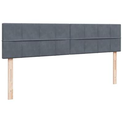 Ottoman bed met matrassen en LED's 200x200cm fluweel