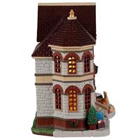 Lemax village library verlicht kersthuisje Caddington Village 2022 - thumbnail