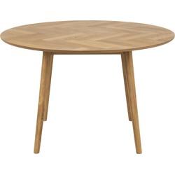 Bendt Ronde Eettafel 'Ebbe' Visgraat, 120cm Bendt Ronde Eettafel 'Ebbe' Visgraat, 120cm