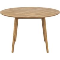 Bendt Ronde Eettafel 'Ebbe' Visgraat, 120cm - thumbnail