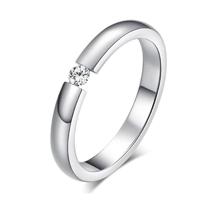 Cilla Jewels edelstaal ring Crystal Silver-18mm - thumbnail