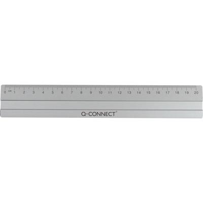 Q-CONNECT meetlat, aluminium, 20 cm, in ophangetui