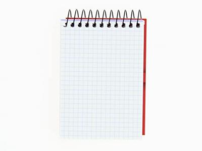 Schrijfblok ENRI Rood 80 Lakens 4 mm (10 Stuks)