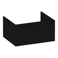 Brauer Hope - Onderkast - 60 cm - met 1 Softclose Lade Greeploos en 1 Sifon Uitsparing - Timber Black - thumbnail