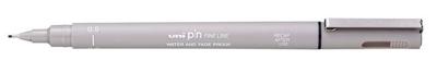 Fineliner uni-ball pin 0.5mm lichtgrijs | 12 stuks