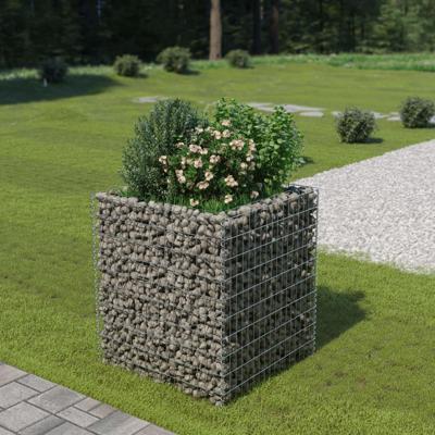 Gabion plantenbak verhoogd 90x90x100 cm gegalvaniseerd staal Gabion plantenbak verhoogd 90x90x100 cm gegalvaniseerd staal