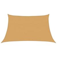 Zonnezeil 160 g/m² trapezium 3/4x2 m HDPE lichtgrijs - thumbnail