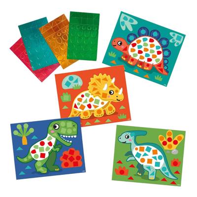 SES ik leer dino's mozaïeken