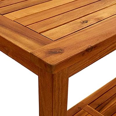 VidaXL Tuinwandtafel 110x40x75 cm massief acaciahout