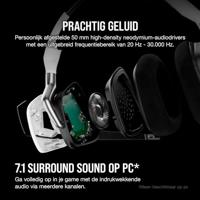 Corsair VOID RGB ELITE Wireless Headset Draadloos Hoofdband Gamen Zwart, Wit - thumbnail