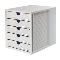 HAN Systembox 1450-11 Ladebox Lichtgrijs DIN A4, DIN C4 Aantal lades: 5 - thumbnail