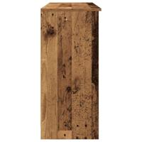 Dressoir met lade 101x35x76 cm spaanplaat oud hout - thumbnail