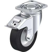 Blickle LH-ALEV 125K-1-FI Zwenkwiel met rem Wieldiameter: 125 mm Draagvermogen (max.): 250 kg 1 stuk(s) - thumbnail