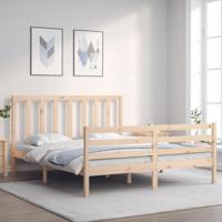 Bedframe zonder matras massief grenenhout 160x200 cm - thumbnail