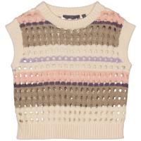 LEVV Meisjes spencer - Kirsti - AOP grijs gestrept - thumbnail