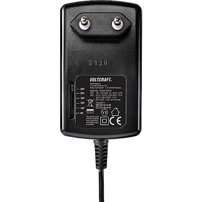 VOLTCRAFT VC-11335620 Stekkernetvoeding, instelbaar 9 V/DC, 12 V/DC, 15 V/DC, 18 V/DC, 20 V/DC, 24 V/DC 1.5 A 24 W Uitgangsspanning regelbaar VOLTCRAFT VC-11335620 Stekkernetvoeding, instelbaar 9 V/DC, 12 V/DC, 15 V/DC, 18 V/DC, 20 V/DC, 24 V/DC 1.5 A 24 W Uitgangsspanning regelbaar