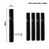 Studschroeven OMP Zwart 4 uds 100 mm M14 x 1,25 - thumbnail