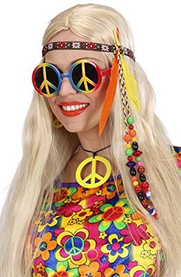 Hippie hoofdband met kraaltjes en veren