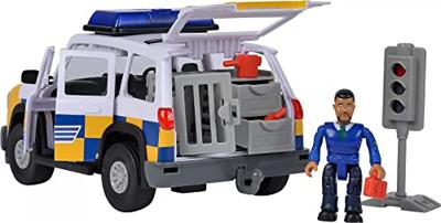 Simba Brandweerman sam politieauto met speelfiguur - thumbnail