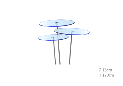 3 stuks! Zonnevangers Blauw medium 120x15 cm Cazador Del Sol - Cazador del sol