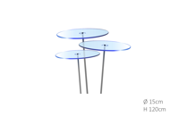 3 stuks! Zonnevangers Blauw medium 120x15 cm Cazador Del Sol - Cazador del sol - thumbnail