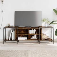 Tv-meubel 153x37x50 cm bewerkt hout gerookt eikenkleurig - thumbnail