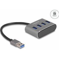 DeLOCK 63190 interface hub USB 3.2 Gen 1 (3.1 Gen 1) Type-A 5000 Mbit/s Zwart - thumbnail